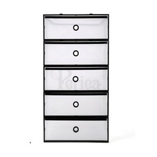 Periea Clear Plastic Knee High Boots Shoe Storage Boxes Stackable Drawers Tidy
