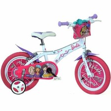 Graded Barbie Girls Bicycle 14" Wheel Bike Stabilisers Adjustable Outdoor