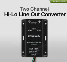 Two Channel Hi-Lo Line Out Converter High to RCA Low Level Speaker Adapter NEW