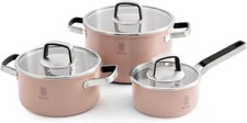 6Pcs Dusky Pink Stainless