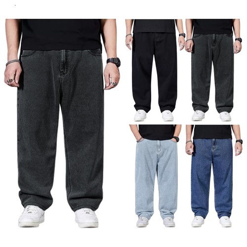 Mens stretch denim - denim, baggy