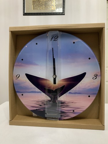 Glass wall clock 30cm - glass,