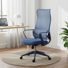 Blue Modern Fabric Ergonomic