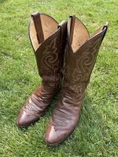 Justin vintage leather cowboy - vintage,