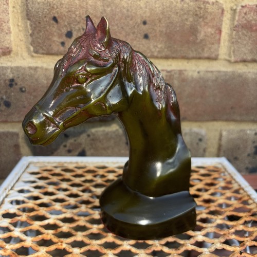 Antique metal horse head - antique,