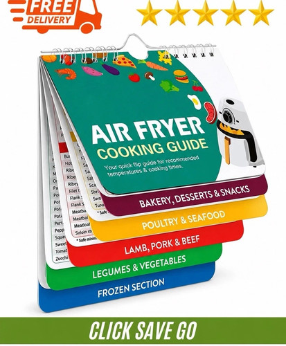Air fryer cooking - air, flip