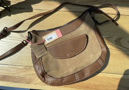 White stuff suede shoulder - shoulder, bag