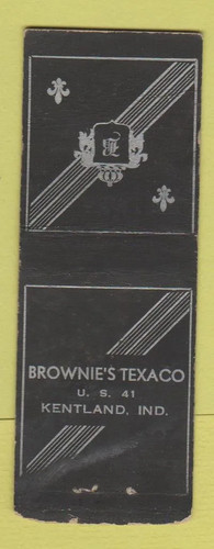 Matchbook cover brownie s - -, brownie's