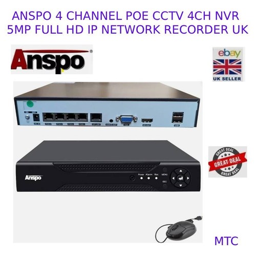Anspo channel poe cctv 4ch - anspo,