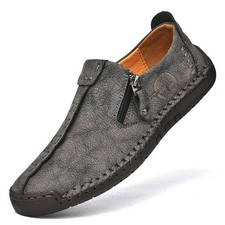 MENS LEATHER SLIP ON WALKING