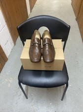 Kenneth  Cole Mens Cross Bar Loafer Slip On Shoes Size12