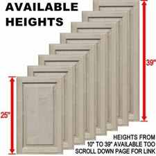 Unfinished Maple Square Raised