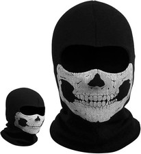 AYNKH Skull Balaclava Ghost Mask Call of Balaclava Duty Mask Black Full Face Bik