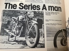 H.R.D. HRD VINCENT A SERIES MOTORCYCLES ARTICLE.