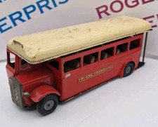 Vintage Tri-Ang Single Decker Bus Play Worn Condition Push & Go