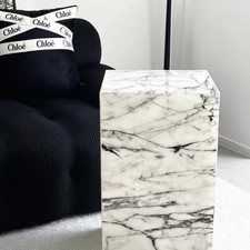 spiral Pedestal Table Marble