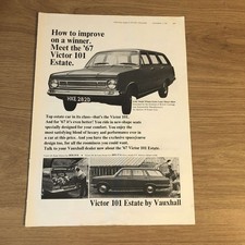 GUNS11 MAGAZINE ADVERT 12X9 VICTOR 101 ESTATE BY VAUXHALL