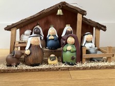 John Lewis Nativity Scene with Mini Figures & Stable | Christmas Nativity Set