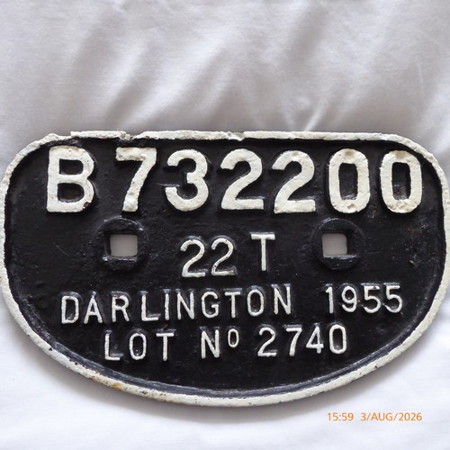 Railway wagon cast iron - , plate