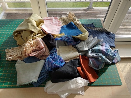 Fabric scrap bag lucky dip - fabric,