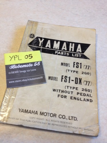 Yamaha parts list - yamaha,
