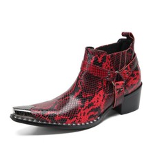 Pointed Toe Snakeskin Print