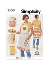 SIMPLICITY 3087 Misses Women's Aprons, Mitts SEWING PATTERN  s-l  FLASH PRICES
