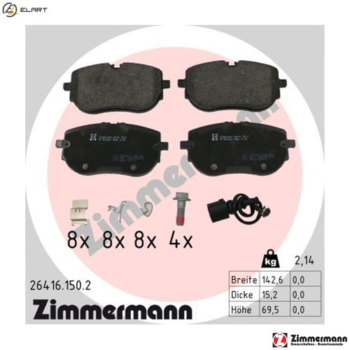 Brake pad set disc - pad,