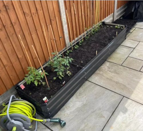 Galvanised raised garden - raised,