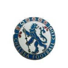 Chelsea FC Retro Crest Pin Badge – Classic Blue Lion Enamel Design