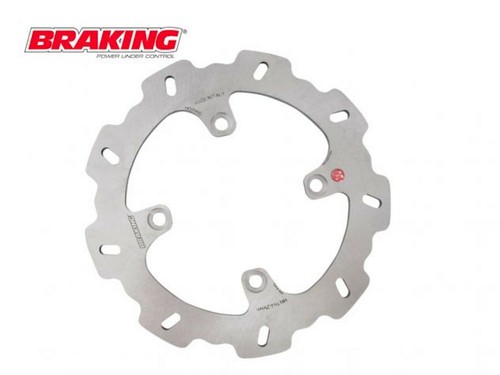 Braking rear brake disc wave