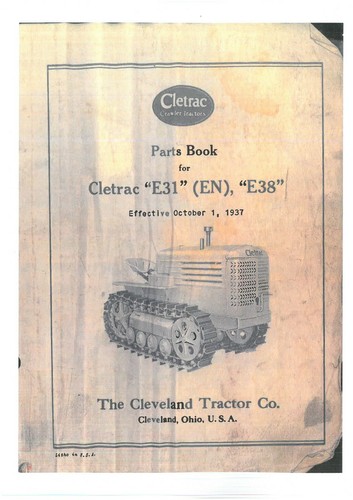 Cletrac crawler tractor e31 - crawler,