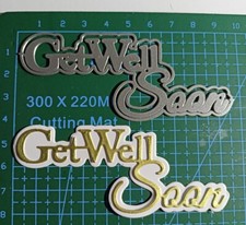 Get Well Soon Die Set Words &