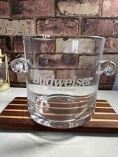 Rare Tiffany & Co Glass Budweiser Ice Bucket Great Piece For Home Bar Or Pub