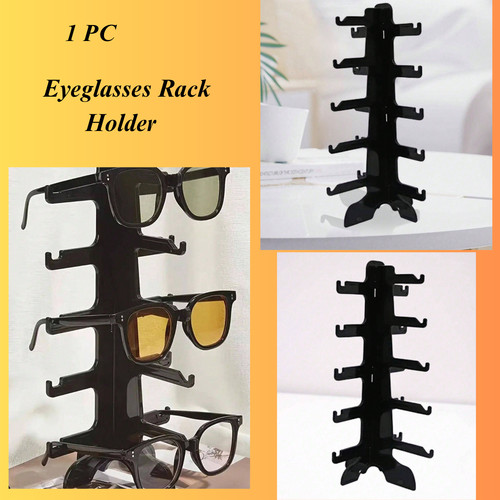 Black sunglasses stand - black,