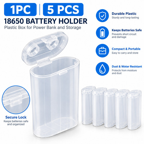 18650 battery holder case 3 - case, 1