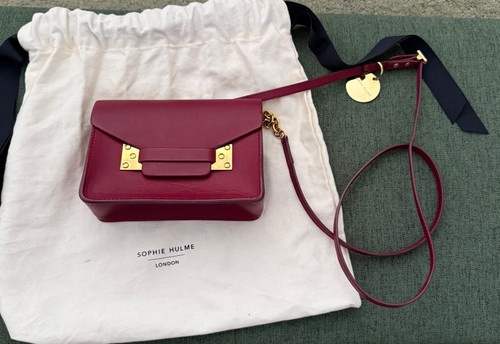 Sophie hulme burgundy envelope - sophie,