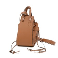 Loewe Hammock Drawstring Mini Leather Handbag in Brown (BP)