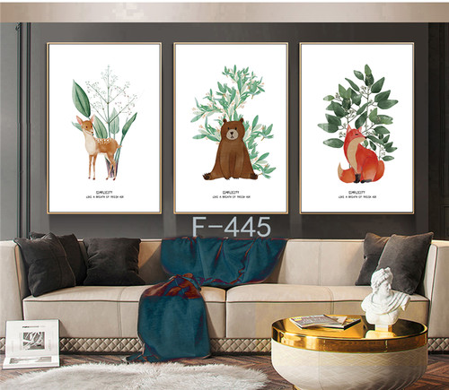 Set animal canvas wall art - animal,