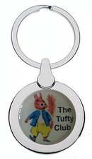 TUFTY CLUB CHROME KEYRING