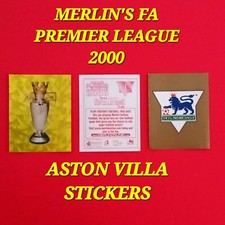 ASTON VILLA Merlin Premier League 2000 Stickers 29 - 54 You Choose