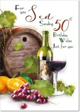 Doodlecards Son 50th Birthday