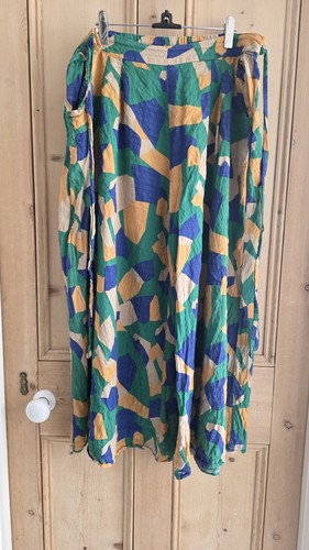 Zanzea abstract print wide - wide, leg