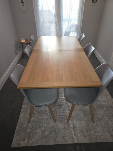 Solid oak extending dining - solid,