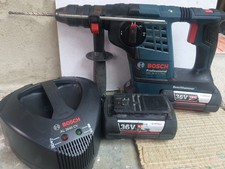 Bosch 36v SDS Three Mode Hammer Drill + 2x 4.0Ah Li-Ion Batteries GBH 36 VF-Li 