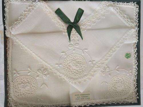 Vintage pure irish linen hand - vintage,