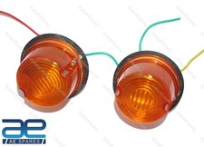 Pair Round Amber Side Marker