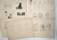 6 pages of caricature and