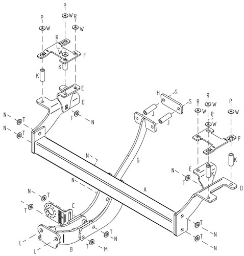 Towtrust fixed flange - towtrust,