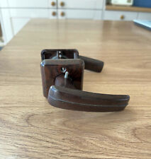 Vintage Everite Bakelite Brown/Mahogany  Door Handle Set